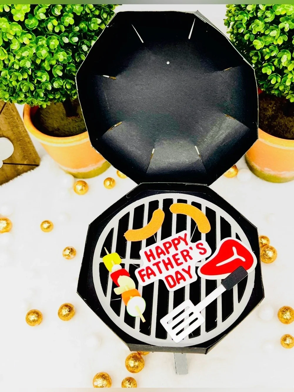 Father’s Day Grill Party Favor Box - black